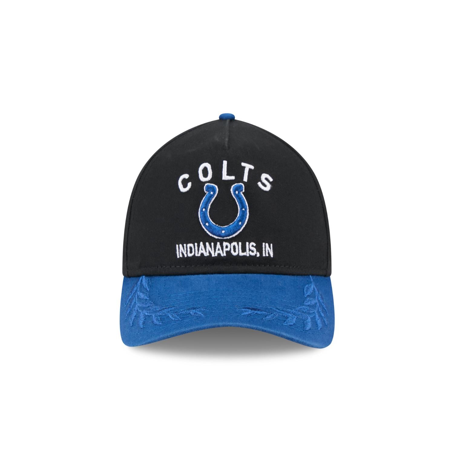 Indianapolis Colts 2025 NFL Draft 9TWENTY A-Frame verstellbare Cap Schwarz