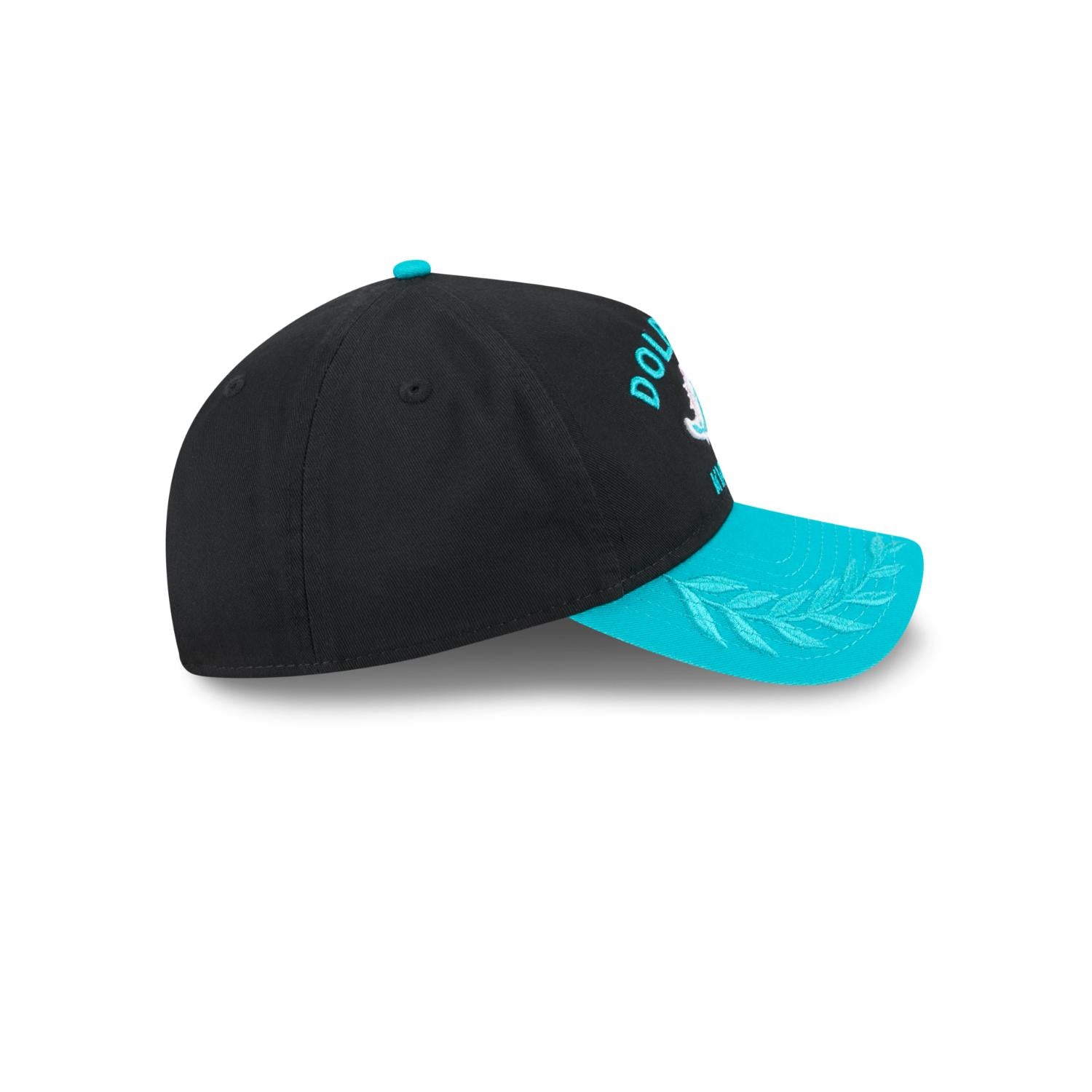 Miami Dolphins 2025 NFL Draft 9TWENTY A-Frame verstellbare Cap Schwarz