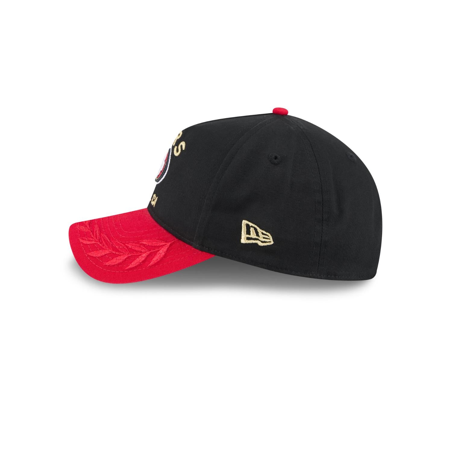 San Francisco 49ers 2025 NFL Draft 9TWENTY A-Frame verstellbare Cap Schwarz