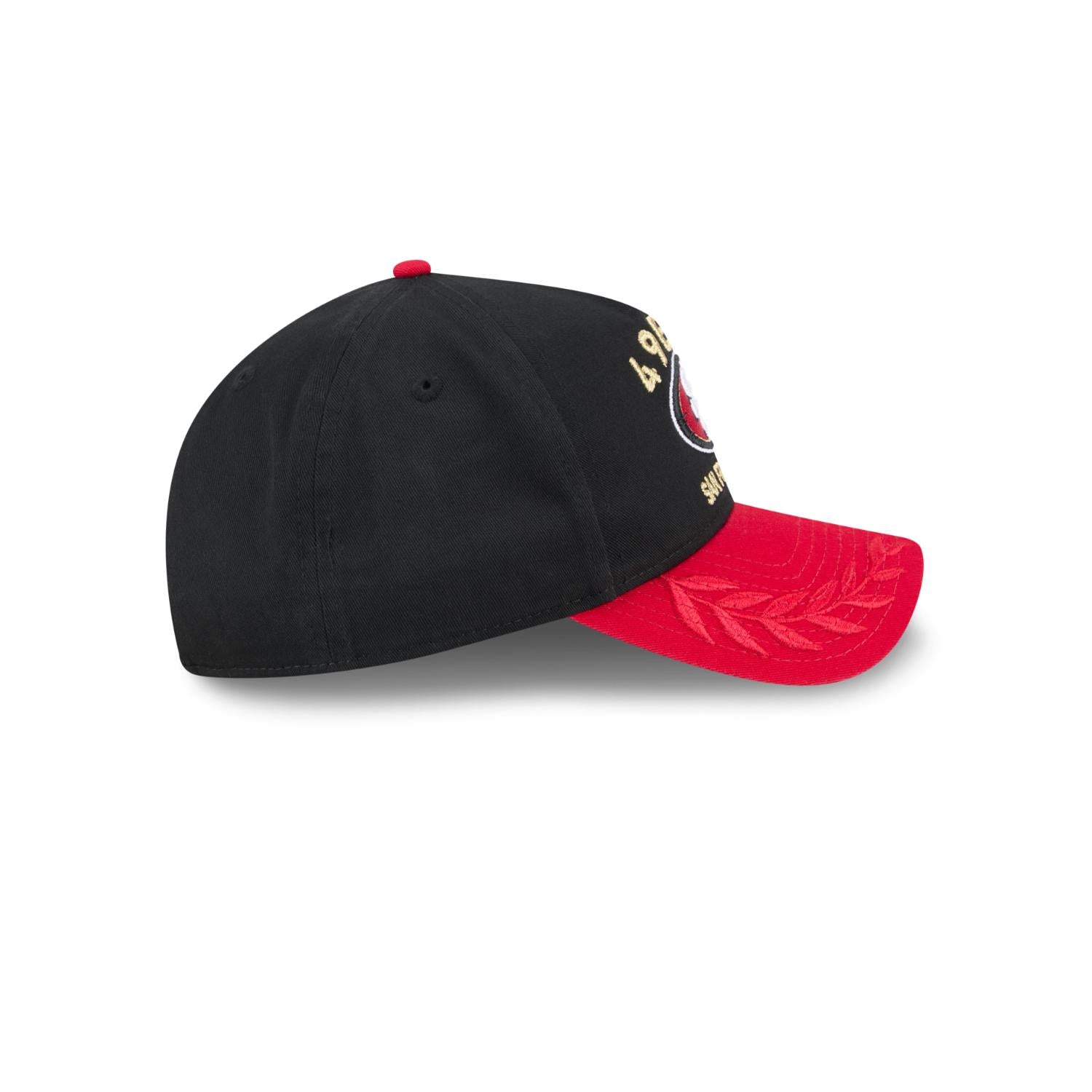 San Francisco 49ers 2025 NFL Draft 9TWENTY A-Frame verstellbare Cap Schwarz