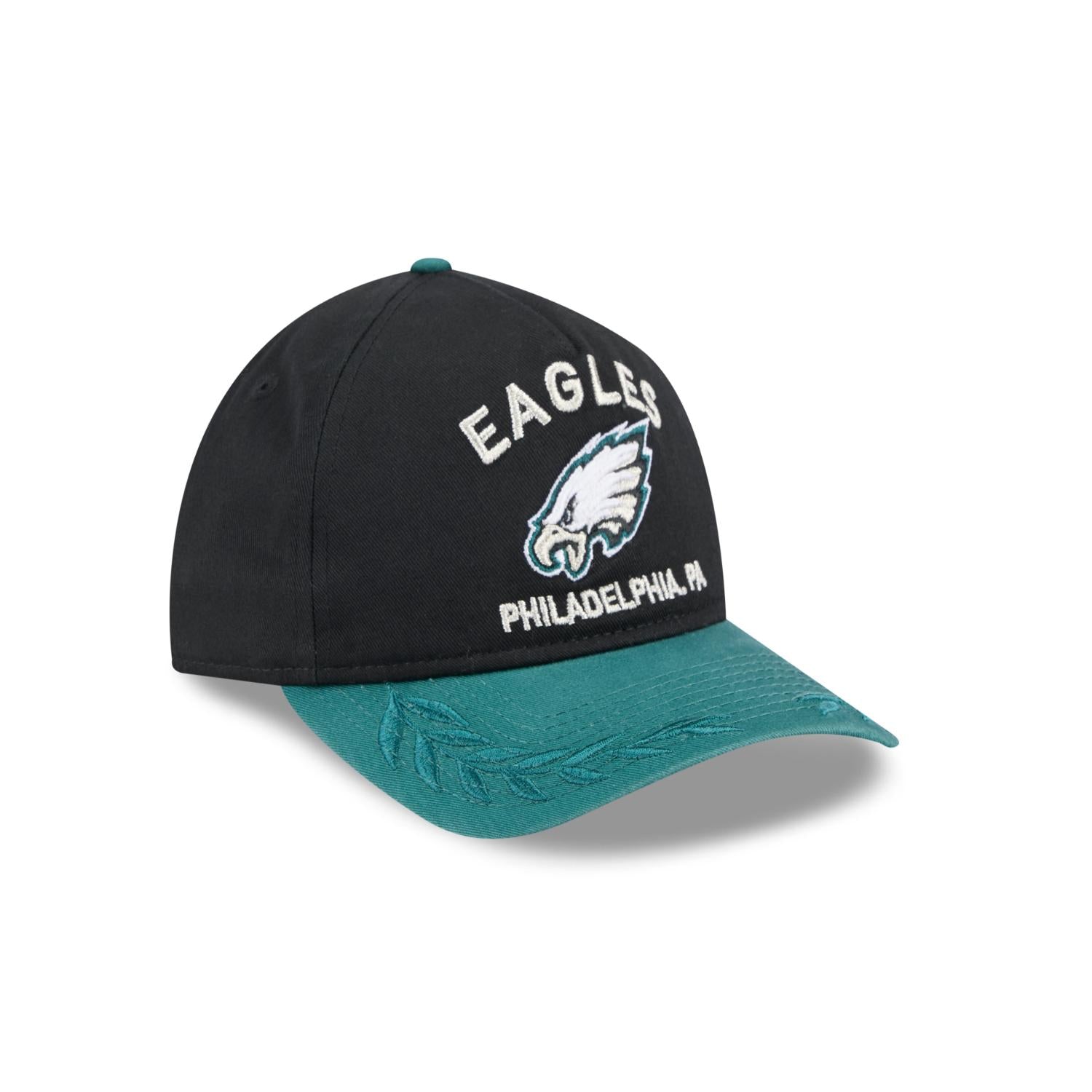 Philadelphia Eagles 2025 NFL Draft 9TWENTY A-Frame verstellbare Cap Schwarz