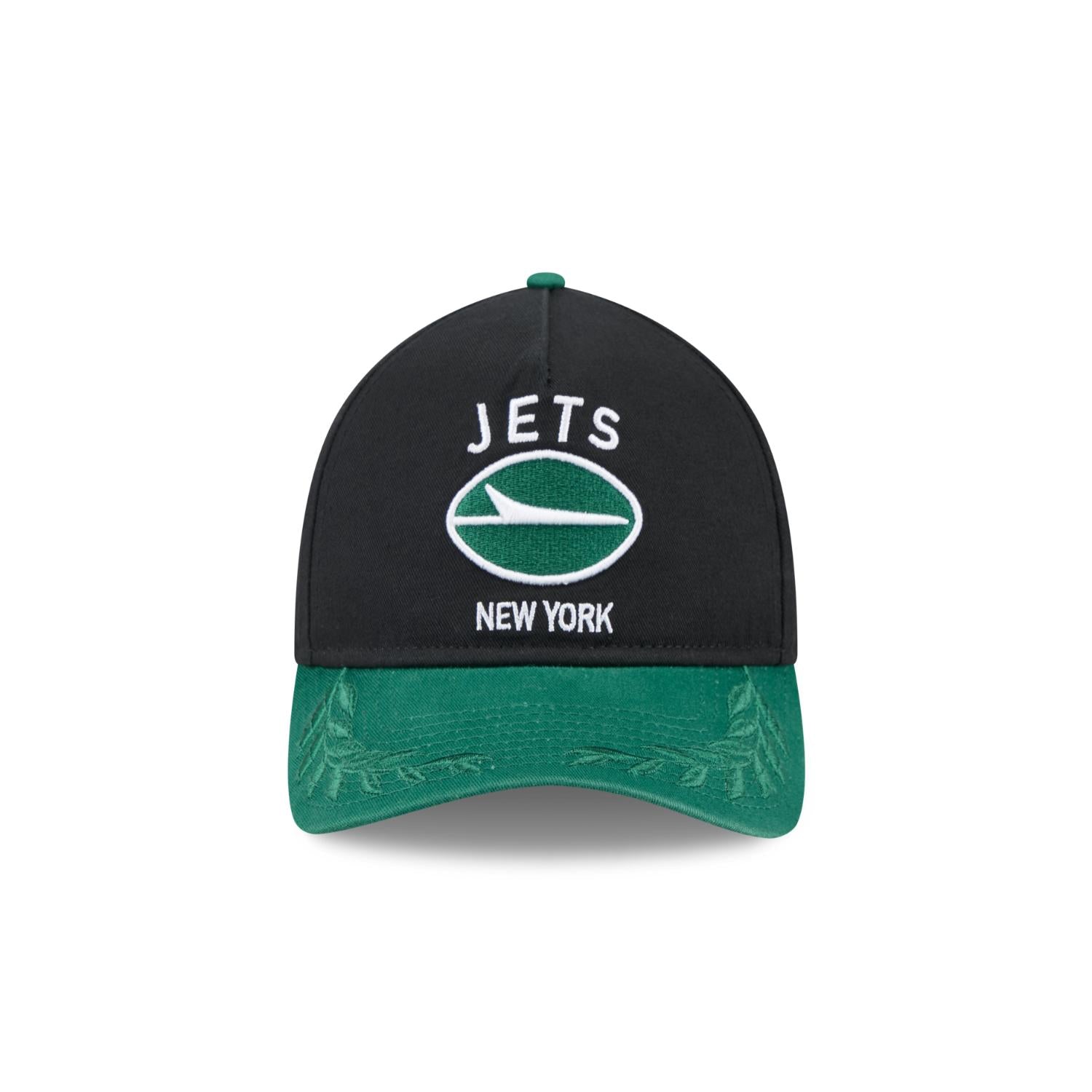 New York Jets 2025 NFL Draft 9TWENTY A-Frame verstellbare Cap Schwarz