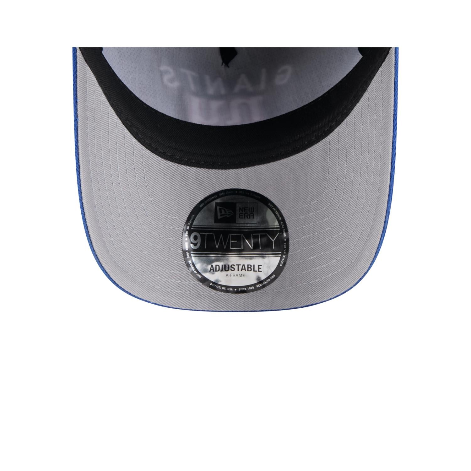 New York Giants 2025 NFL Draft 9TWENTY A-Frame verstellbare Cap Schwarz
