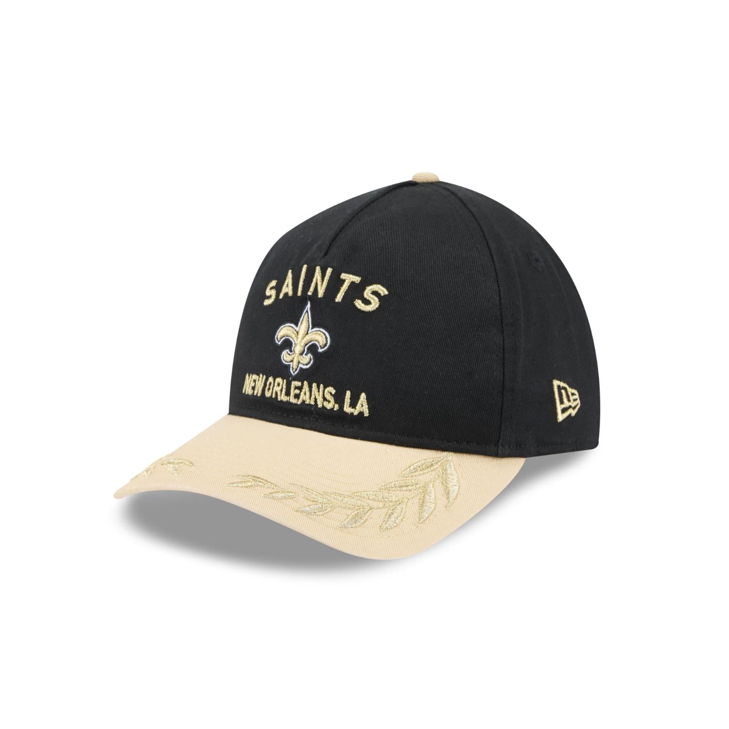 New Orleans Saints 2025 NFL Draft 9TWENTY A-Frame verstellbare Cap Schwarz