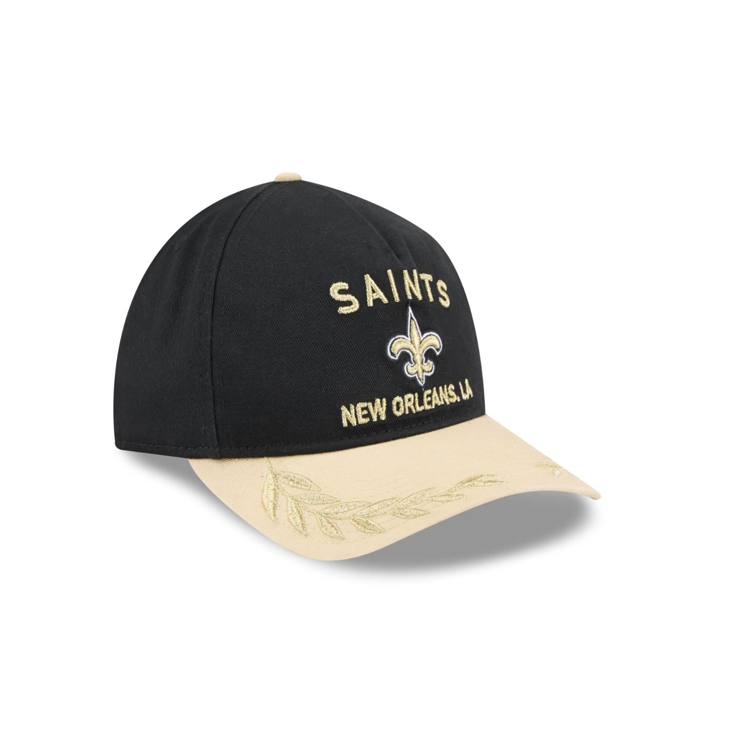 New Orleans Saints 2025 NFL Draft 9TWENTY A-Frame verstellbare Cap Schwarz