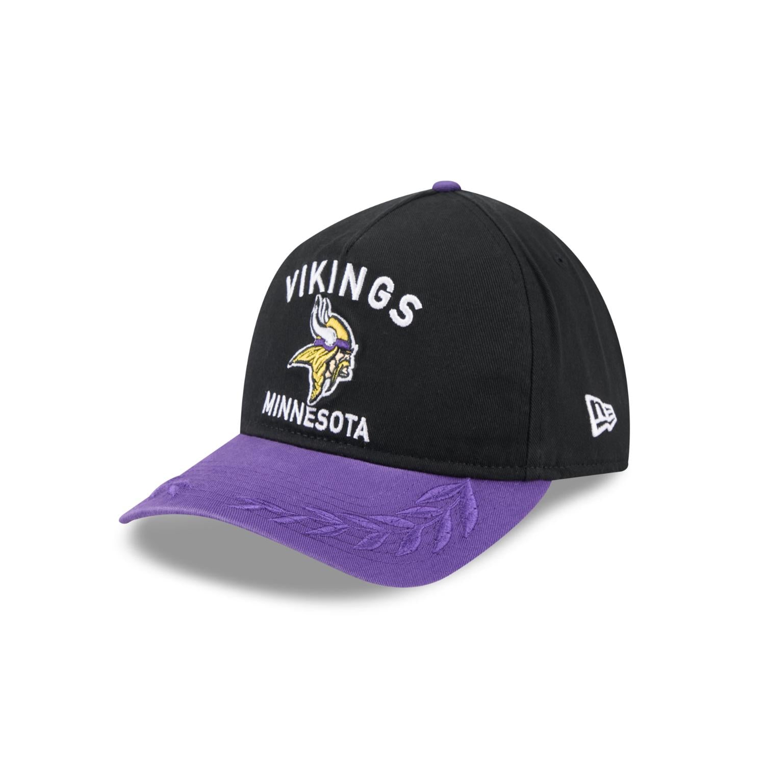 Minnesota Vikings 2025 NFL Draft 9TWENTY A-Frame verstellbare Cap Schwarz