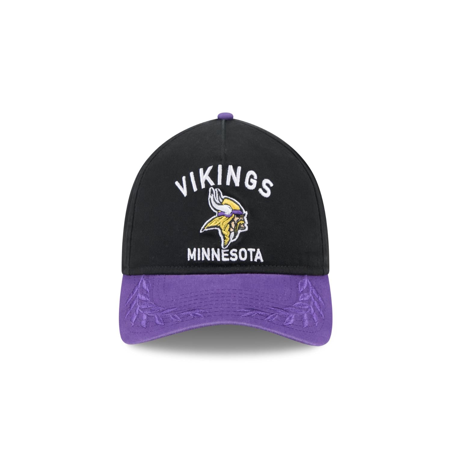 Minnesota Vikings 2025 NFL Draft 9TWENTY A-Frame verstellbare Cap Schwarz
