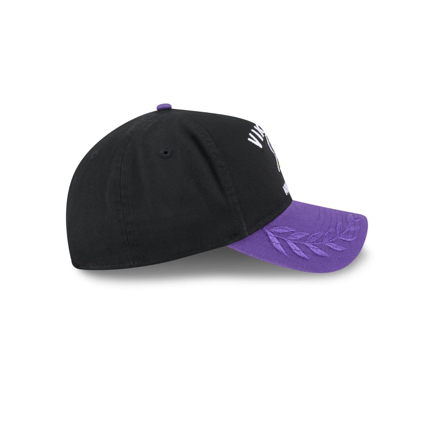 Minnesota Vikings 2025 NFL Draft 9TWENTY A-Frame verstellbare Cap Schwarz