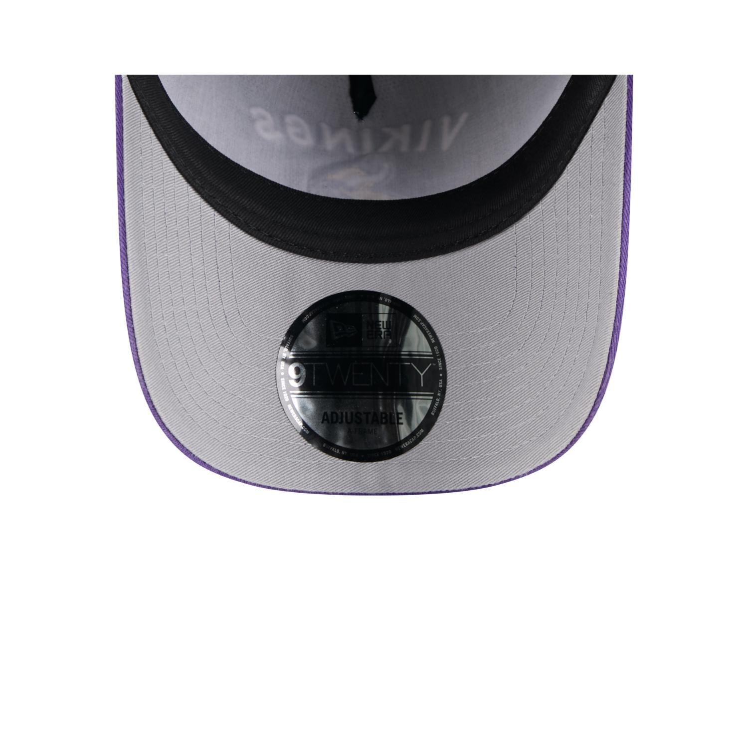 Minnesota Vikings 2025 NFL Draft 9TWENTY A-Frame verstellbare Cap Schwarz
