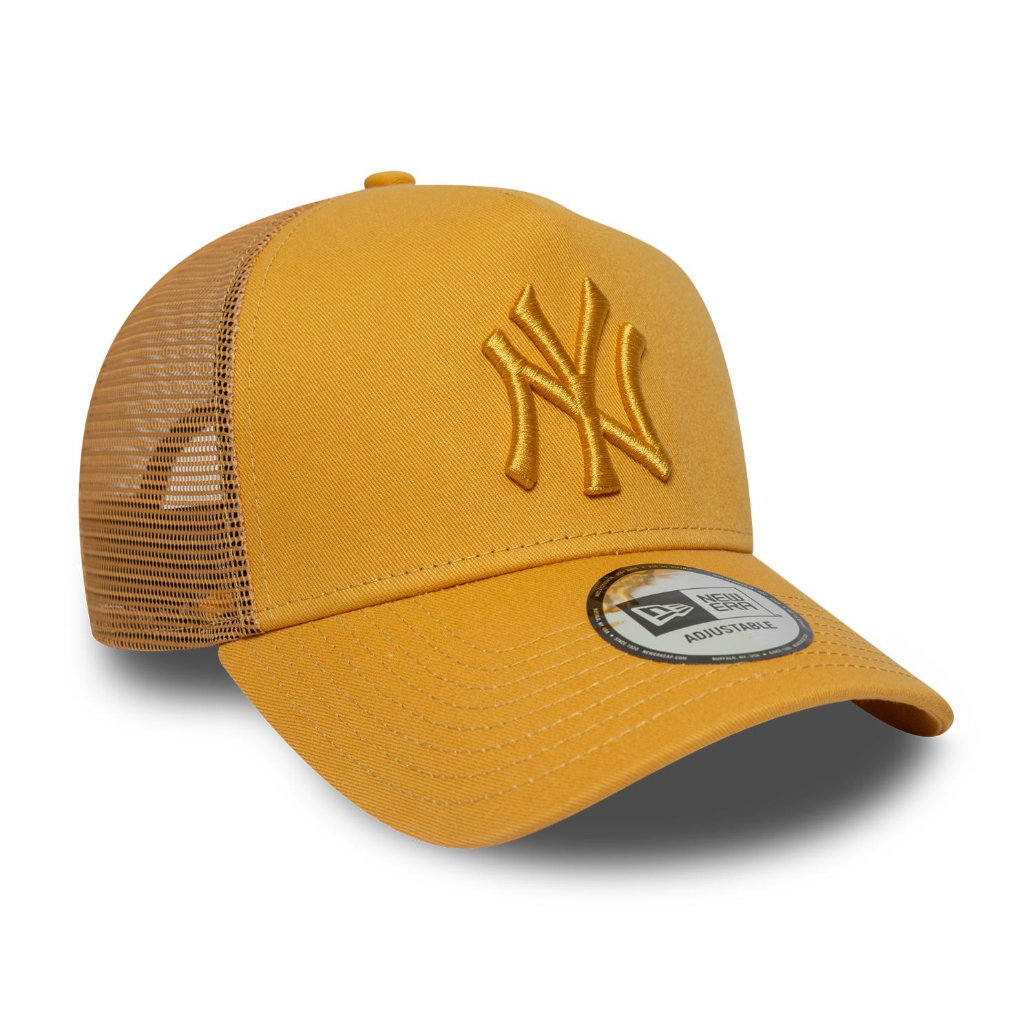 New York Yankees League Essential 9FORTY A-Frame Trucker MLB Cap Gelb