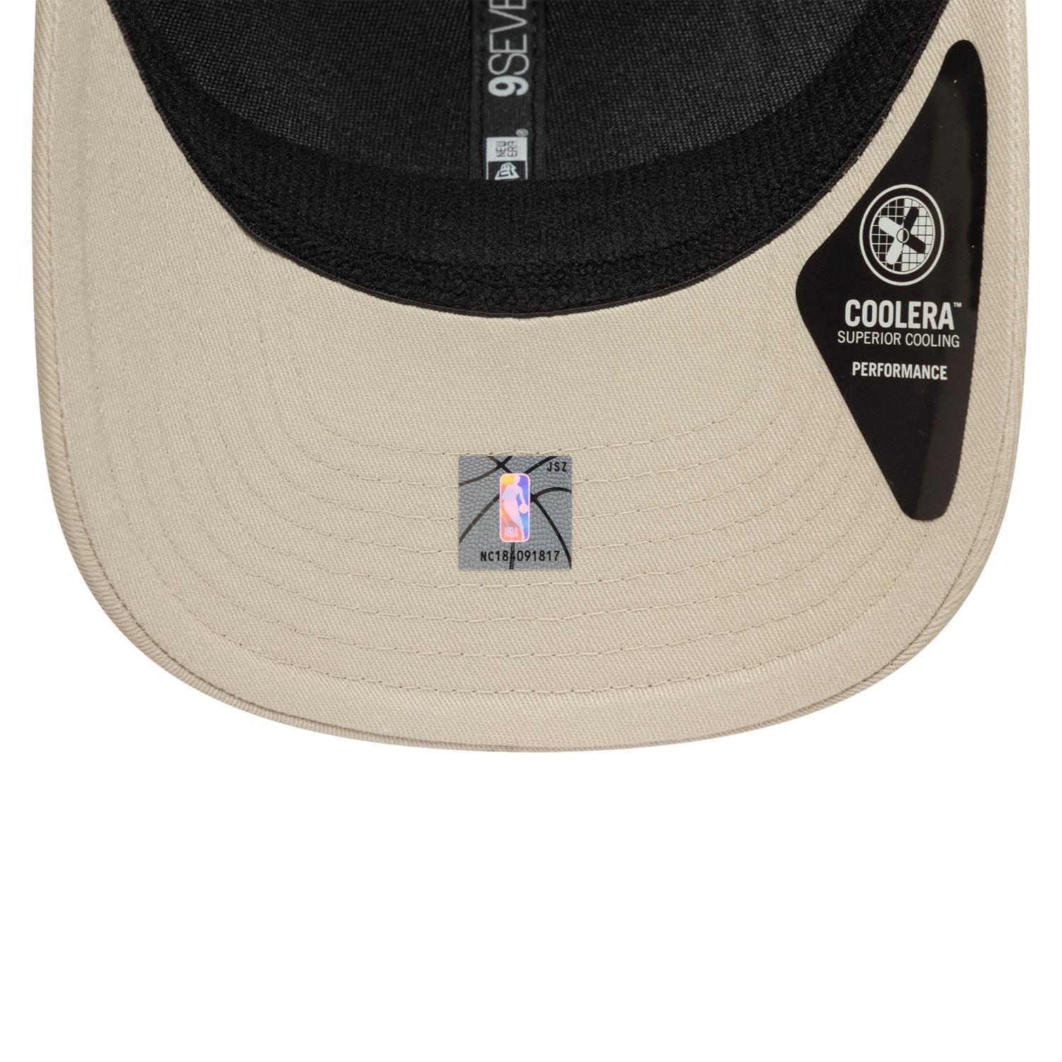 Boston Celtics New Era 9SEVENTY Stretch Snap Tonal Trucker NBA Cap Beige