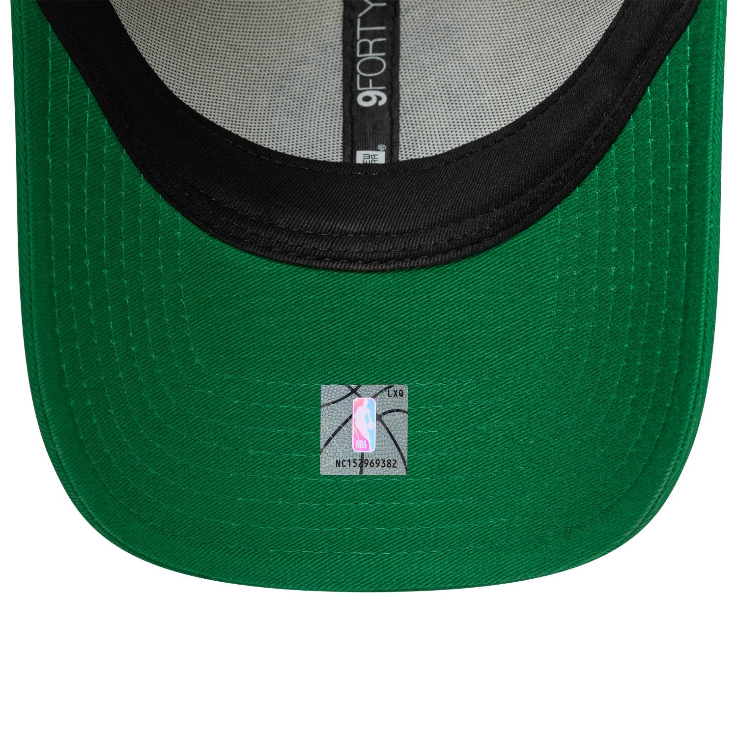 Boston Celtics New Era Contrast Patch 9FORTY Verstellbare NBA Cap Beige