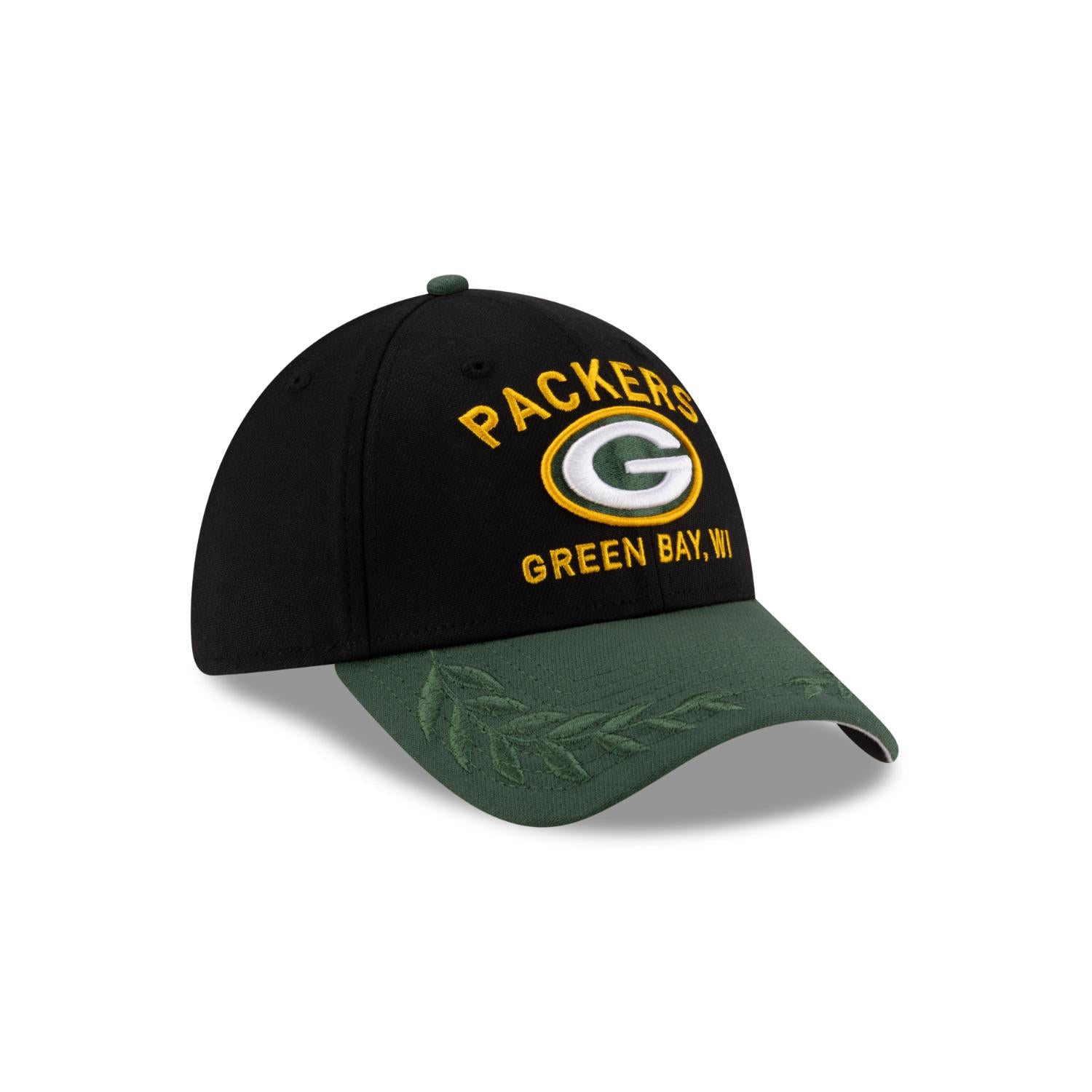 Green Bay Packers New Era 2025 NFL Draft 39THIRTY Cap Schwarz