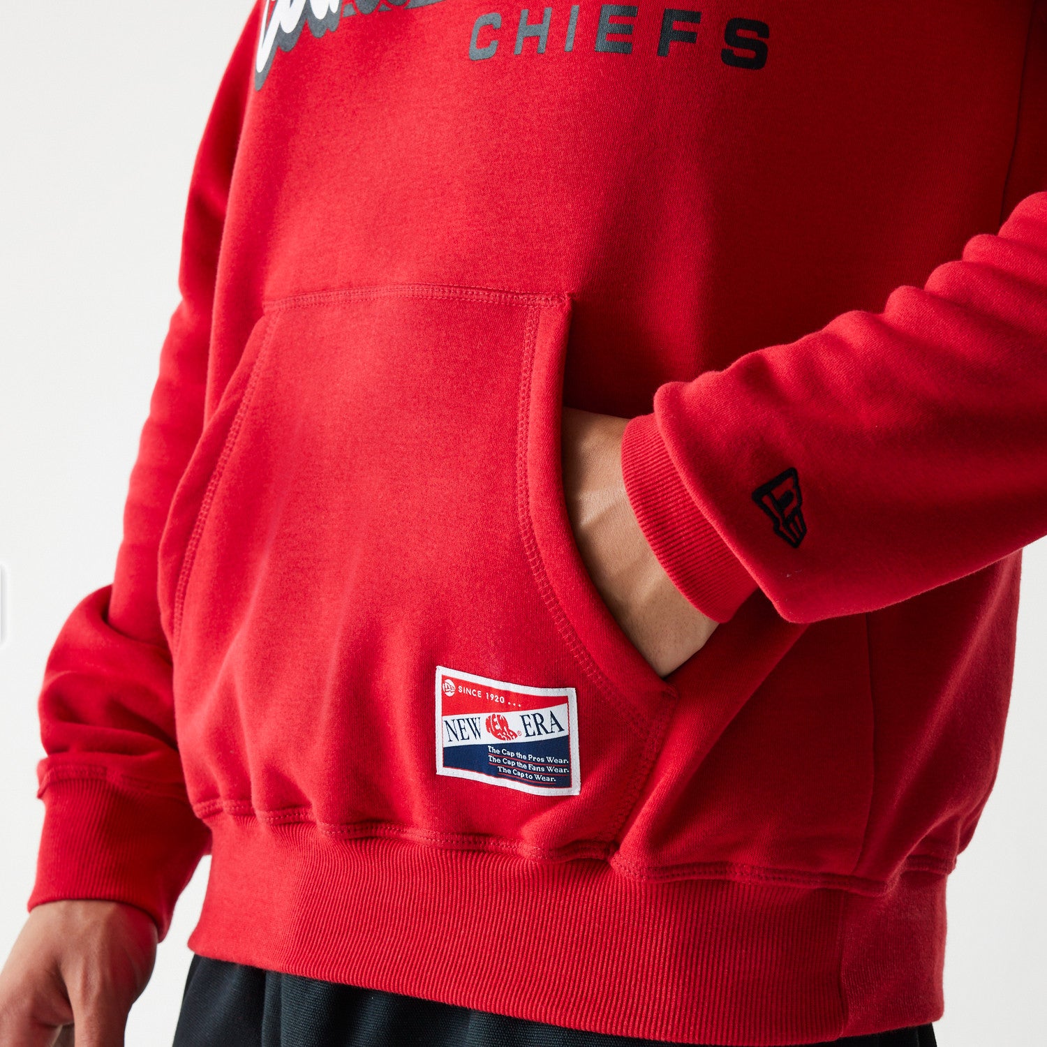 Kansas City Chiefs New Era USA EDITION Retro Scripted NFL Hoodie Rot