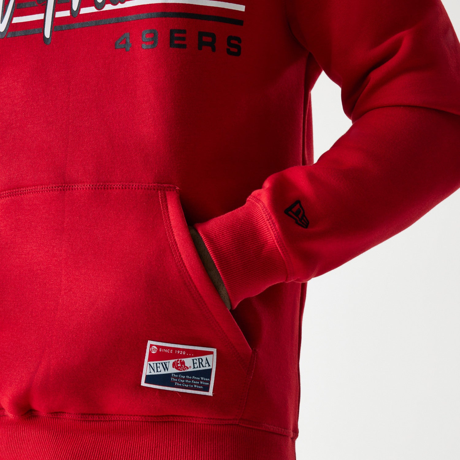 San Francisco 49ers New Era USA EDITION Retro Scripted NFL Hoodie Rot