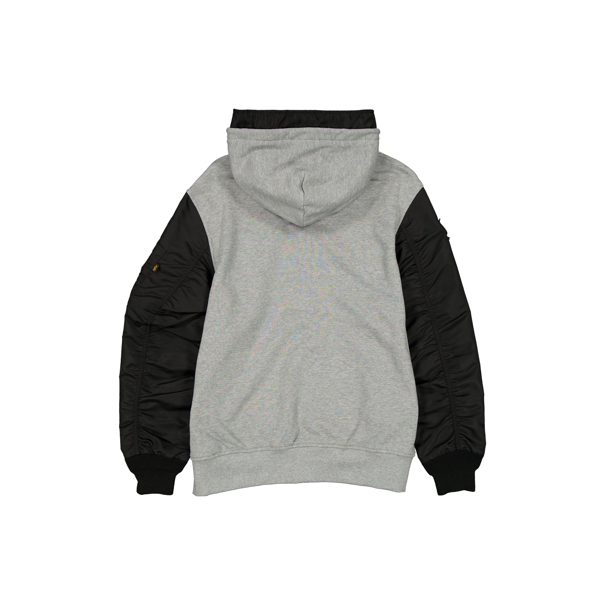 Chicago Bulls New Era X Alpha Industries MA 1 NBA Full Zip Fleece Jacke Grau - STADIUMDREAMS