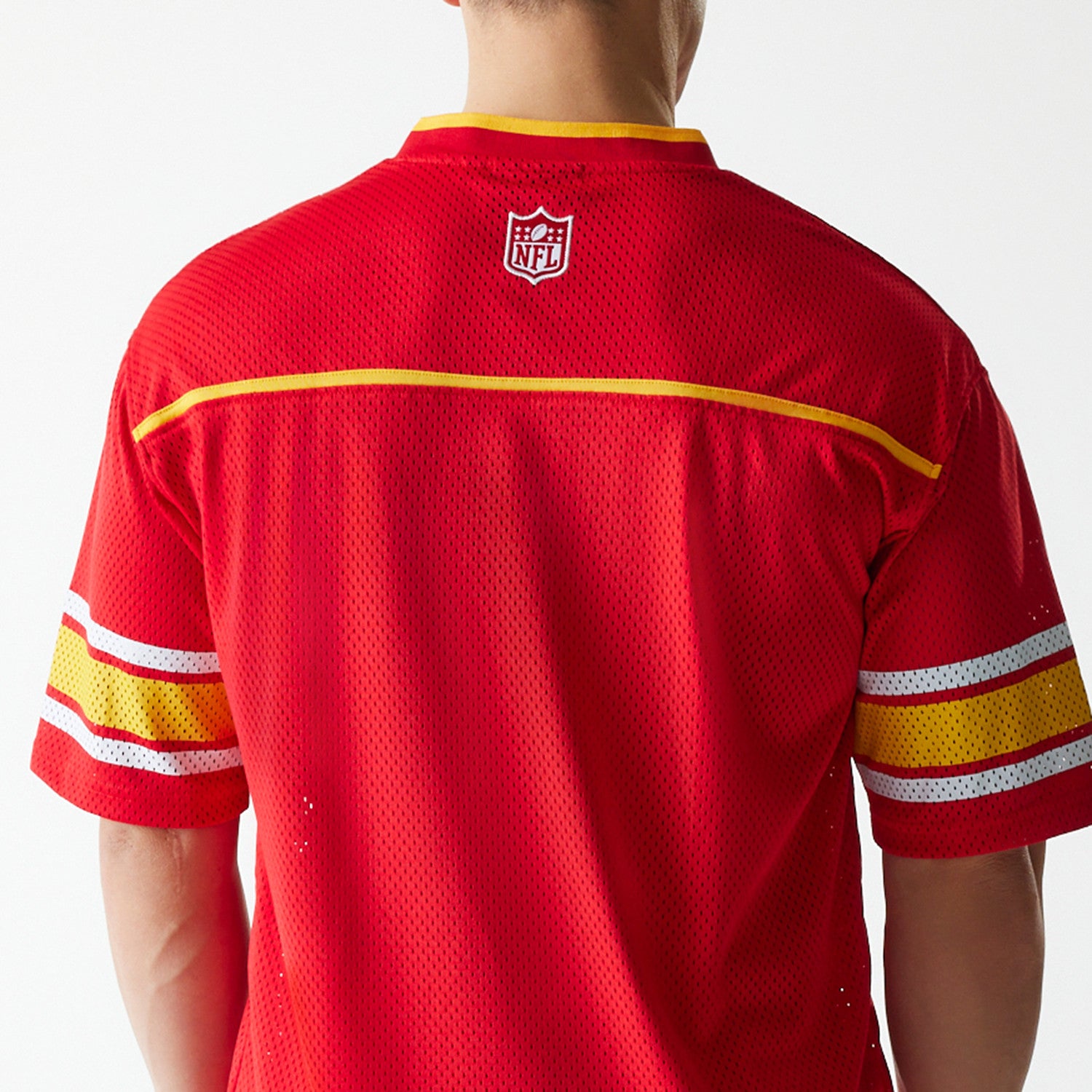 Kansas City Chiefs New Era Stitched Panel Mesh NFL Trikot Rot