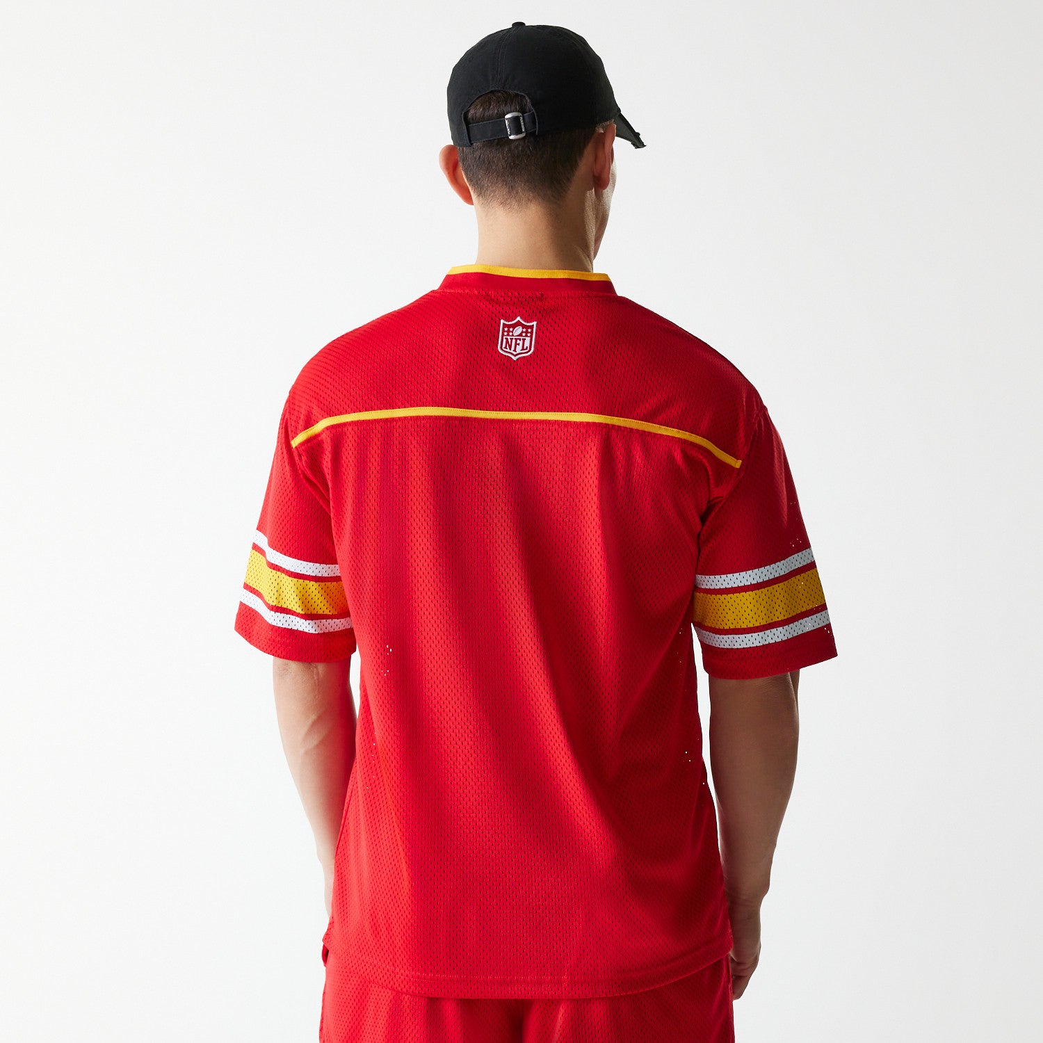 Kansas City Chiefs New Era Stitched Panel Mesh NFL Trikot Rot