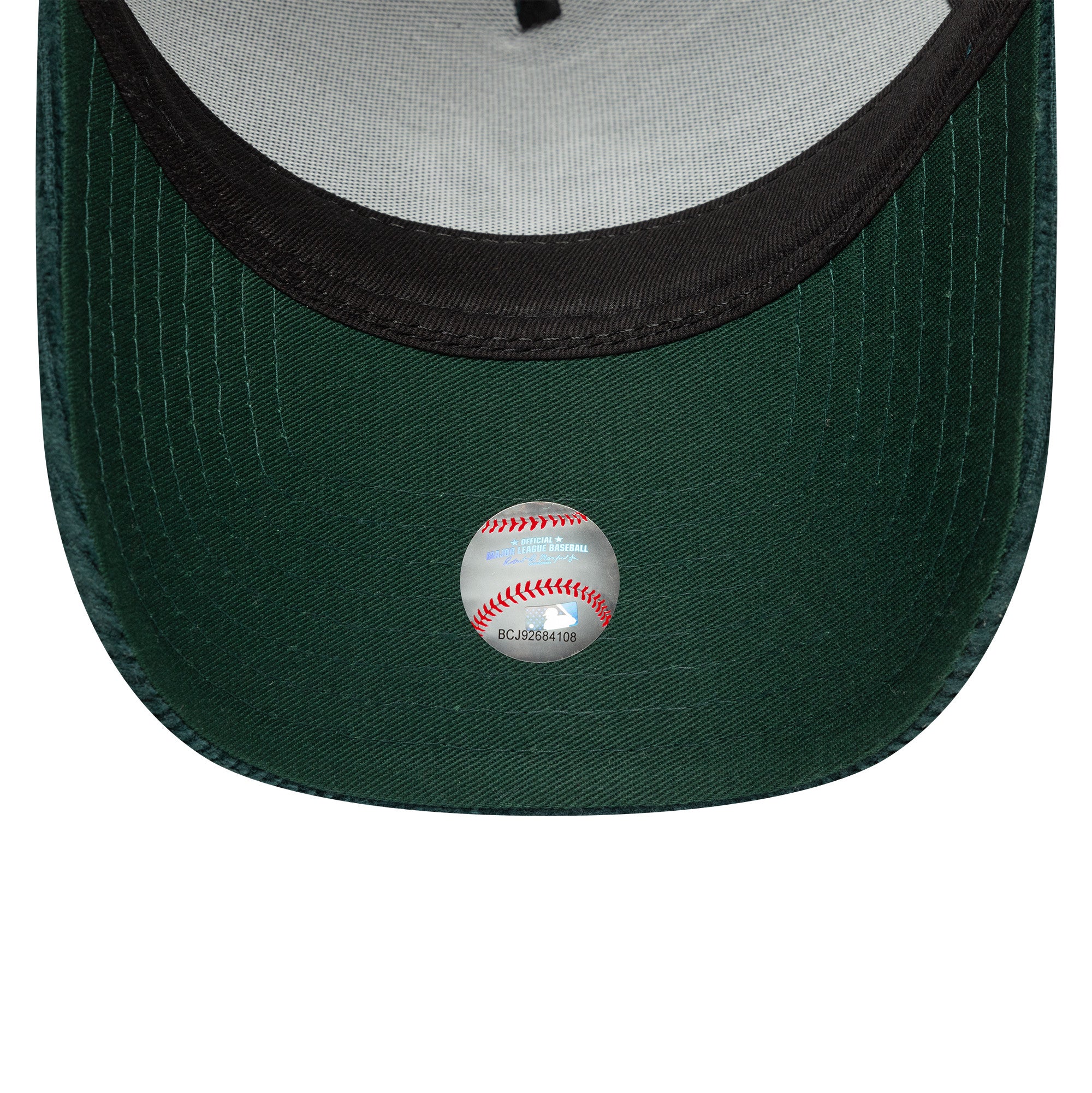New York Yankees Cord Trucker New Era 9FORTY A-Frame Cap Grün