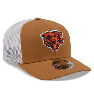 Beige Cap von NEW ERA, Chicago Bears 9SEVENTY Stretch-Snap Trucker NFL Cap, mit Logo und Mesh-Details
