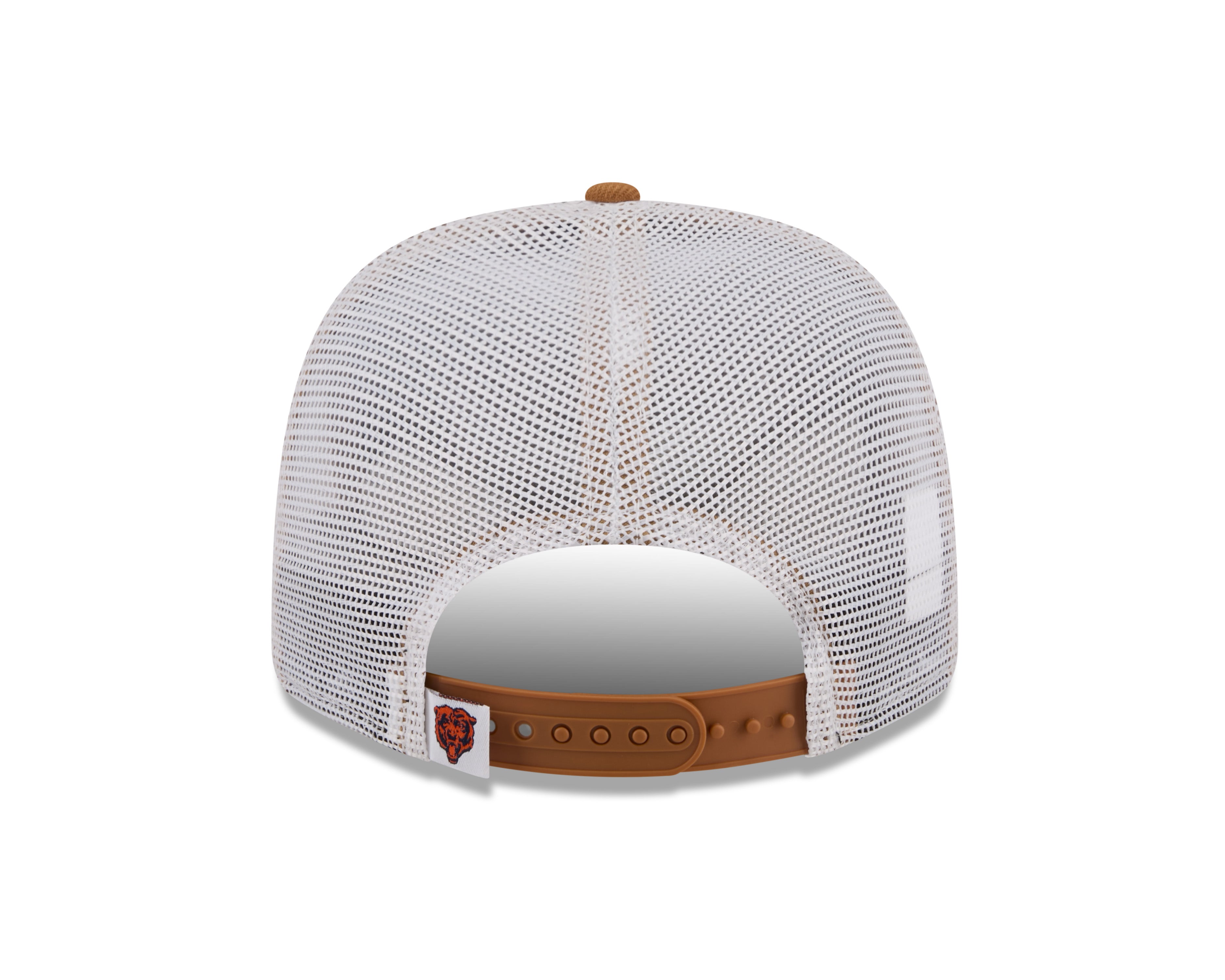 Neue Era Chicago Bears 9SEVENTY Stretch-Snap Trucker Cap in Beige, NFL Baseball Cap mit gestreiftem Design