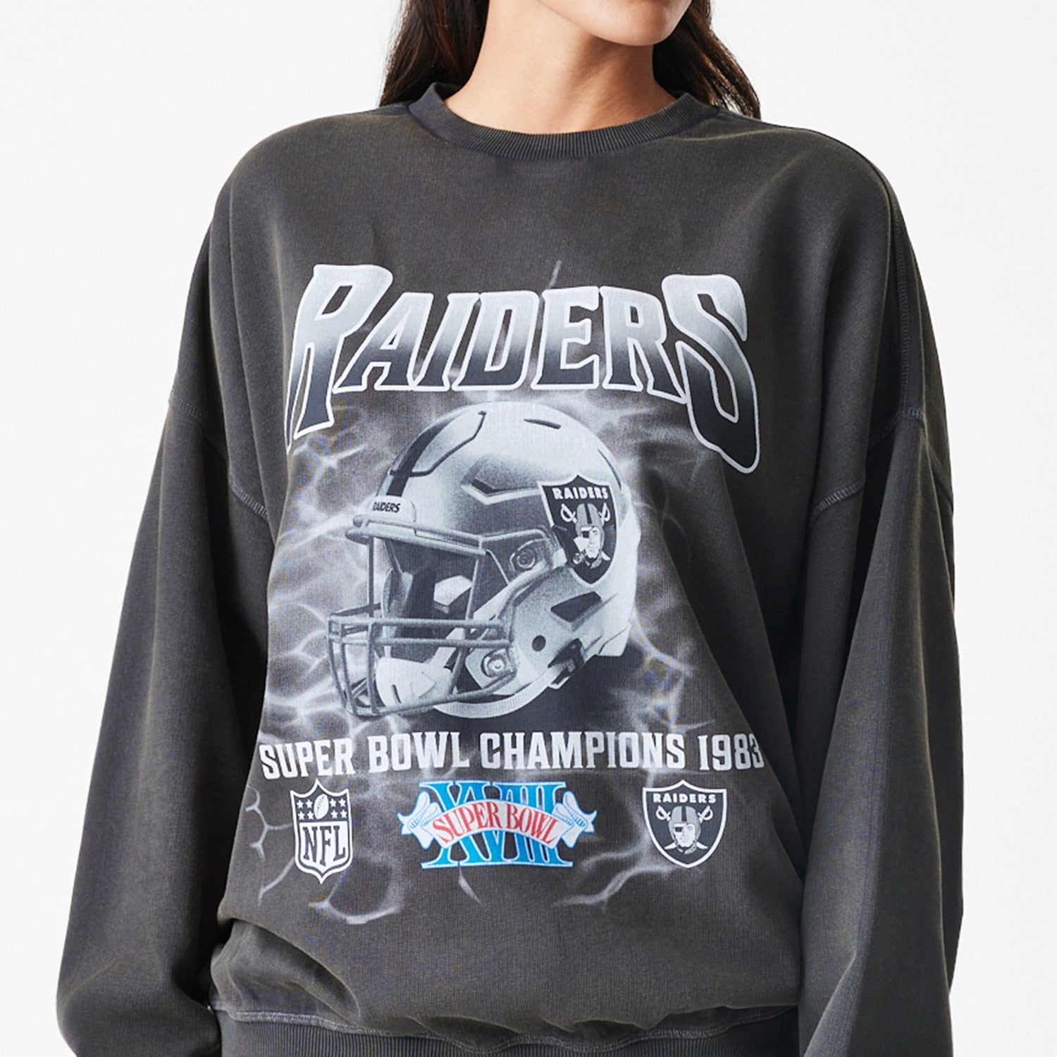 NFL WASHED BOXY CREW LASRAI  WHG - STADIUMDREAMS
