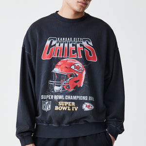 NFL WASHED BOXY CREW KANCHI  BLK - STADIUMDREAMS