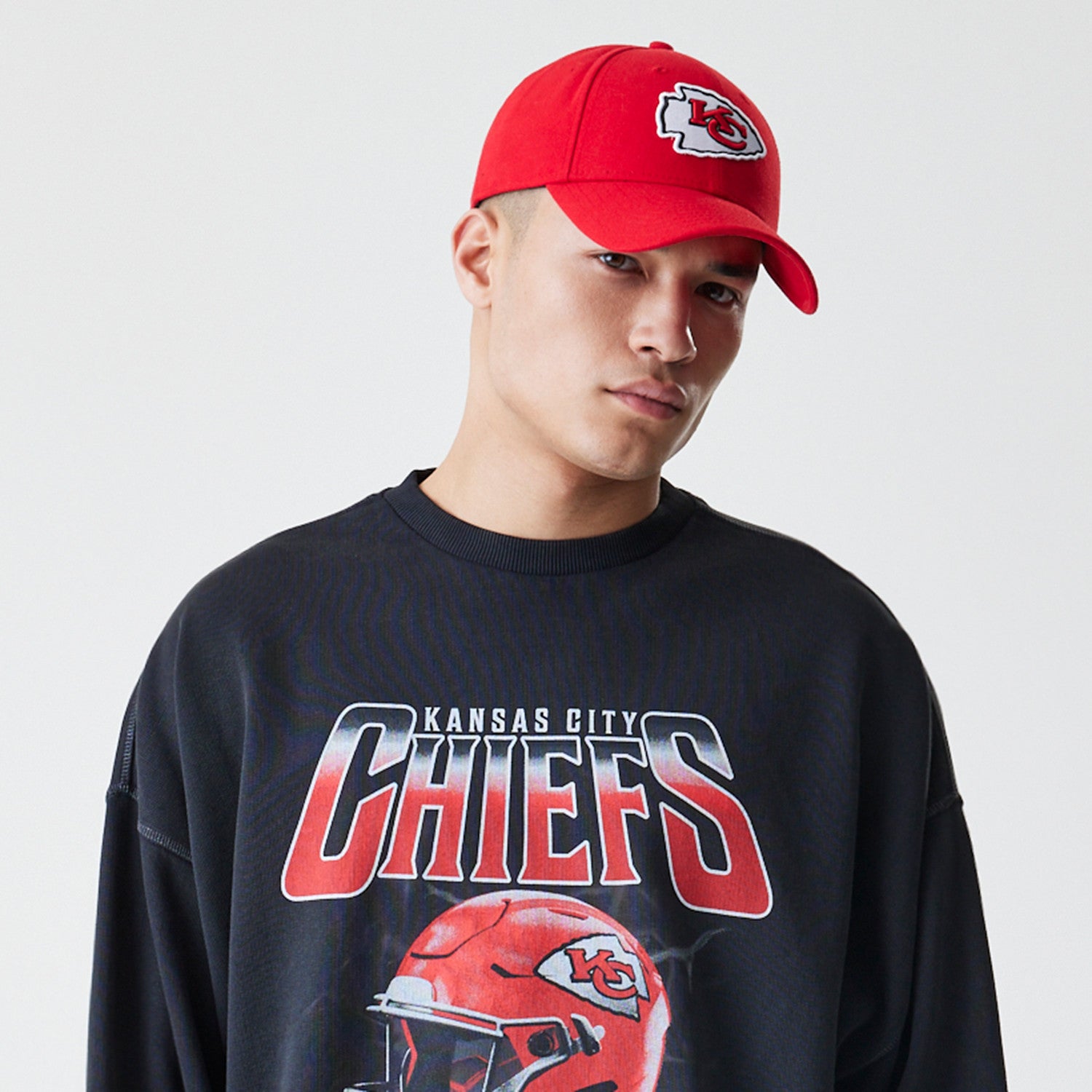NFL WASHED BOXY CREW KANCHI  BLK - STADIUMDREAMS