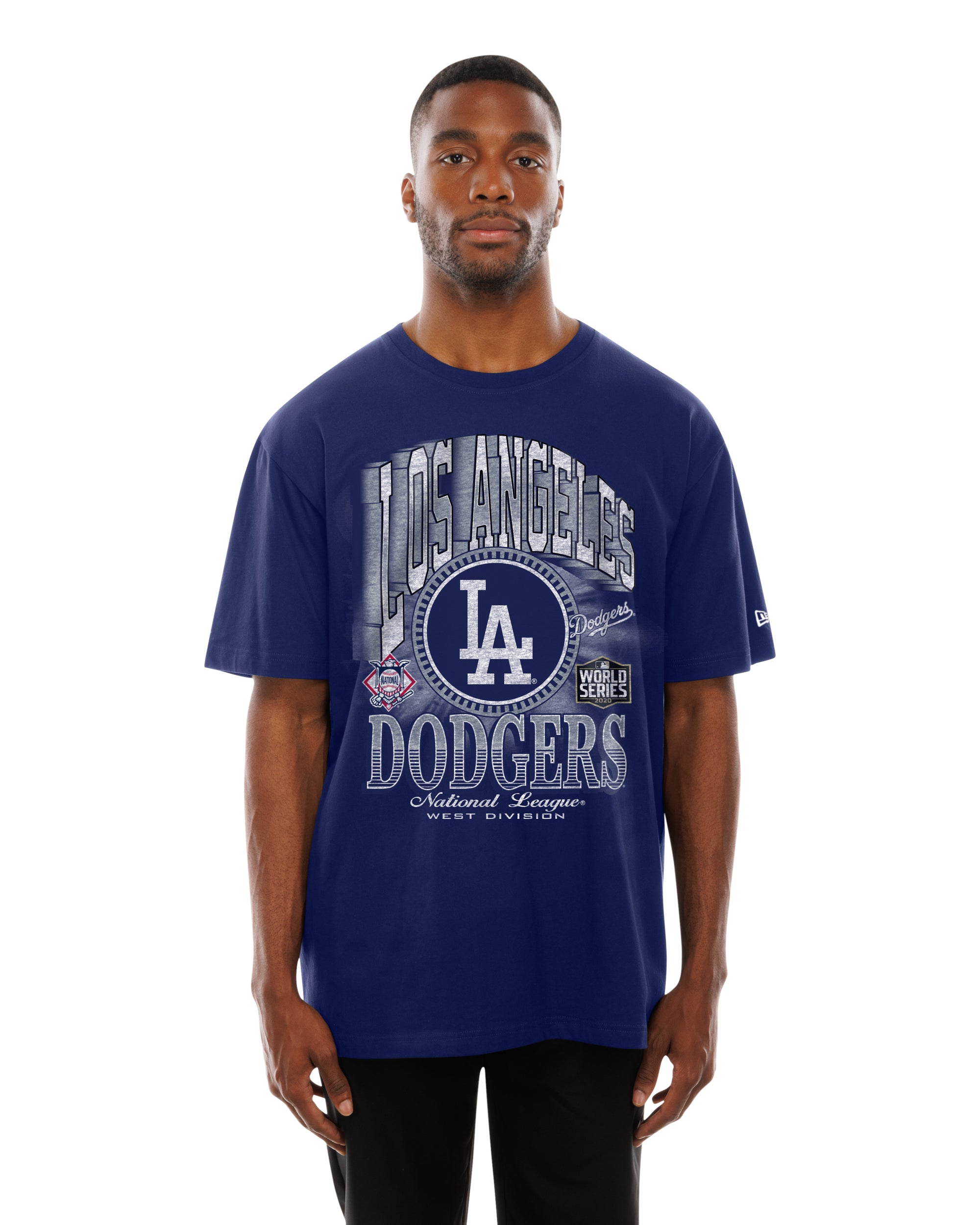 Los Angeles Dodgers New Era USA Collection Vintage Style MLB T-Shirt Blau