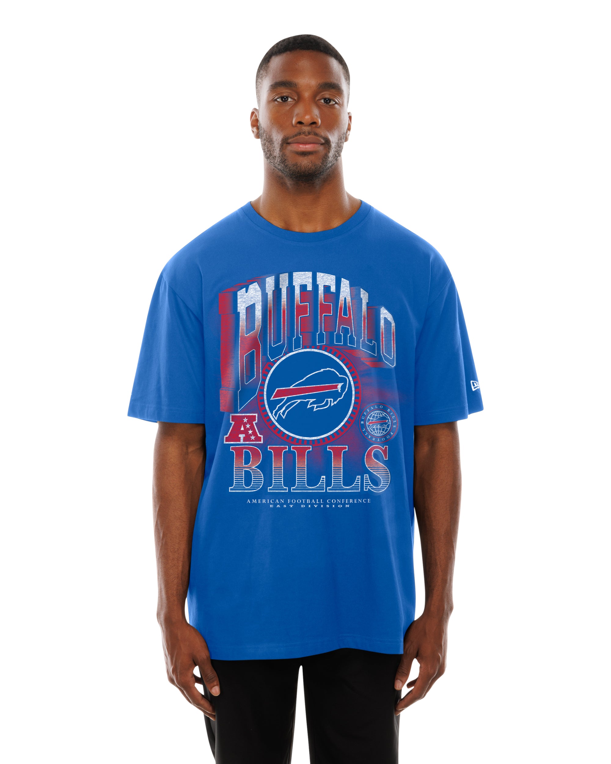 Buffalo Bills New Era USA Collection Vintage Style NFL T-Shirt Blau