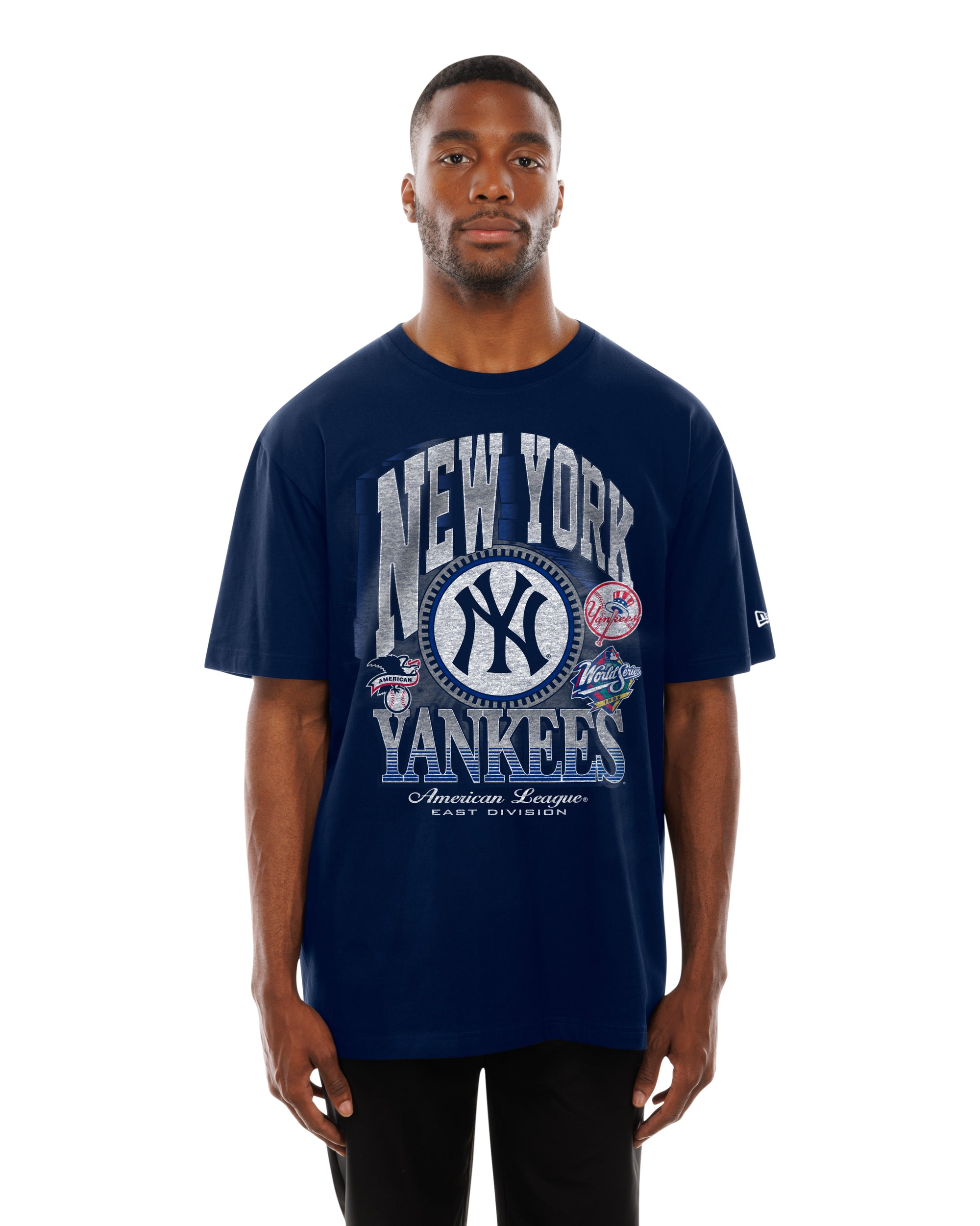 New York Yankees New Era USA Collection Vintage Style MLB T-Shirt Navyblau