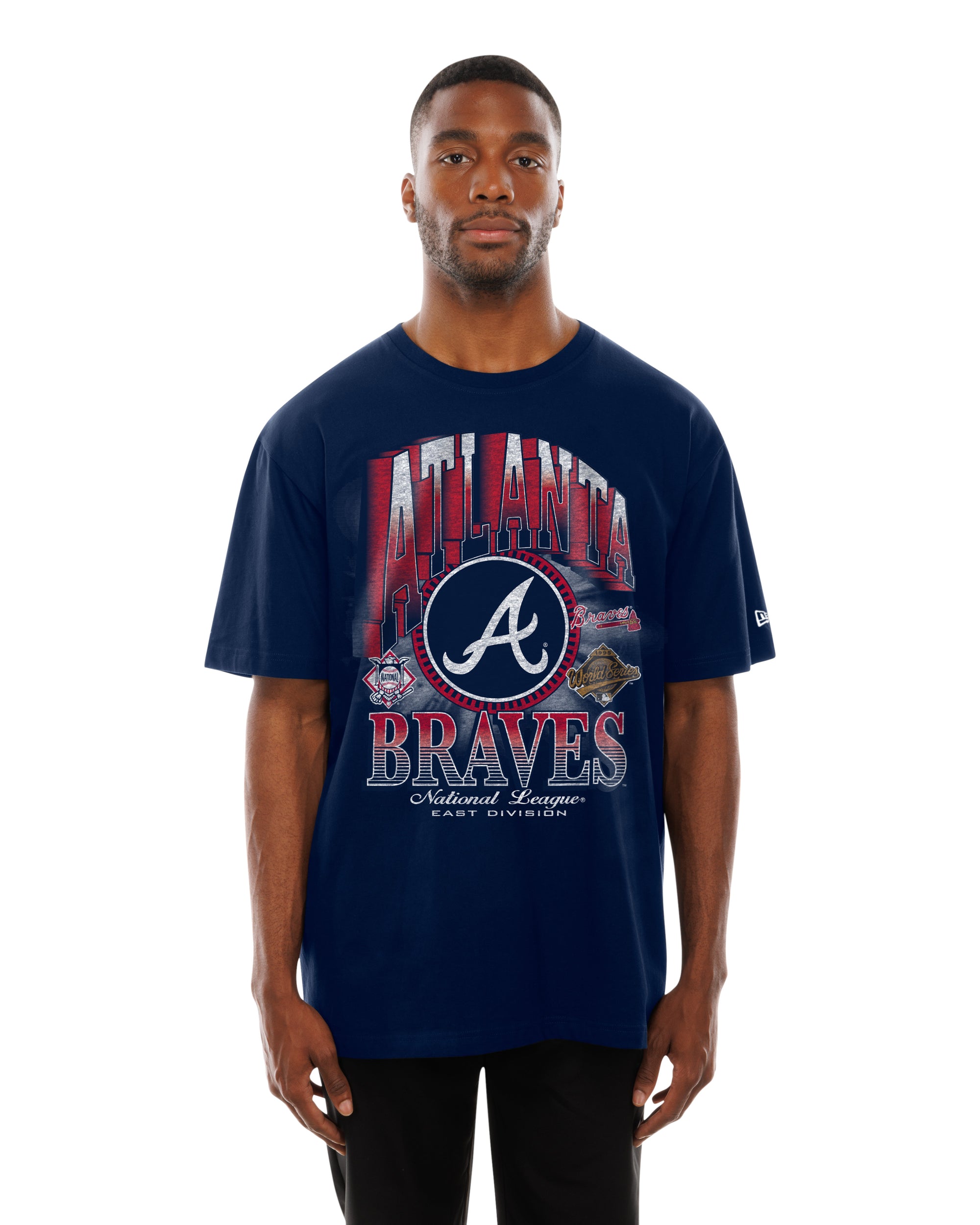 Atlanta Braves New Era USA Collection Vintage Style MLB T-Shirt Navyblau