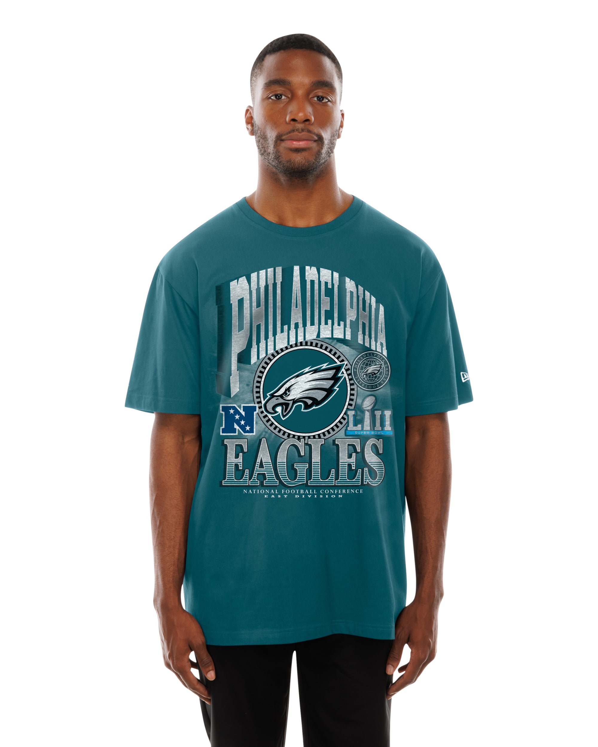 Philadelphia Eagles New Era USA Collection Vintage Style NFL T-Shirt Grün