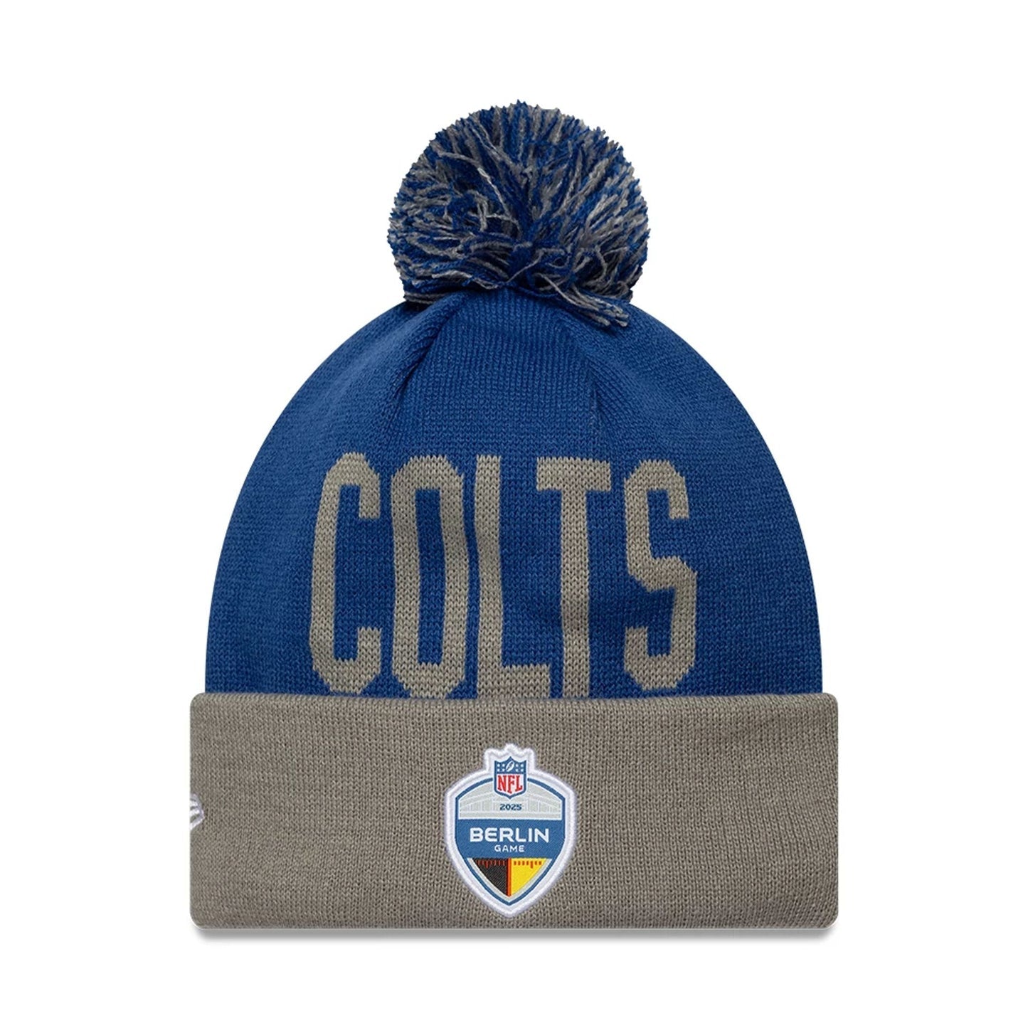 Indianapolis Colts New Era NFL Berlin Game 2025 Cuff Knit Beanie Blau