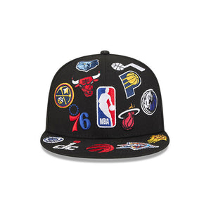 NBA Logo All Over Limited Edition New Era 59FIFTY Cap Schwarz - STADIUMDREAMS