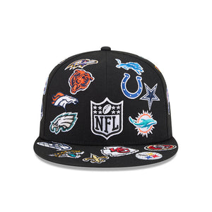 NFL Logo All Over Limited Edition New Era 59FIFTY Cap Schwarz - STADIUMDREAMS