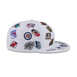 NHL Logo All Over Limited Edition New Era 59FIFTY Cap Weiß - STADIUMDREAMS