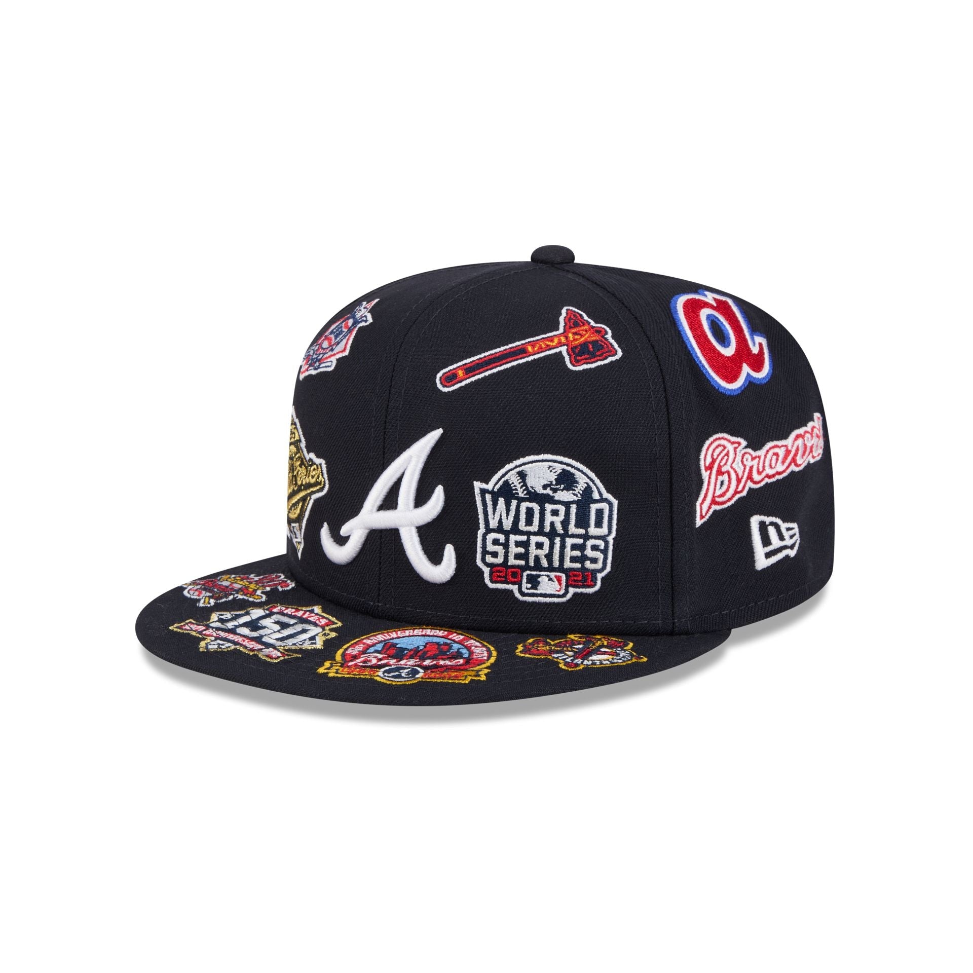 Atlanta Braves All Over Limited Edition New Era MLB 59FIFTY Cap Navy Blau - STADIUMDREAMS