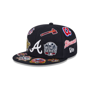 Atlanta Braves All Over Limited Edition New Era MLB 59FIFTY Cap Navy Blau - STADIUMDREAMS