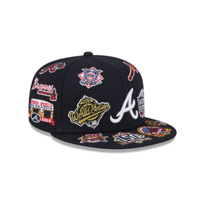 Atlanta Braves All Over Limited Edition New Era MLB 59FIFTY Cap Navy Blau - STADIUMDREAMS