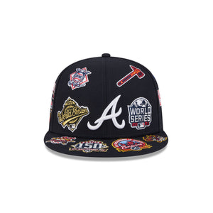 Atlanta Braves All Over Limited Edition New Era MLB 59FIFTY Cap Navy Blau - STADIUMDREAMS