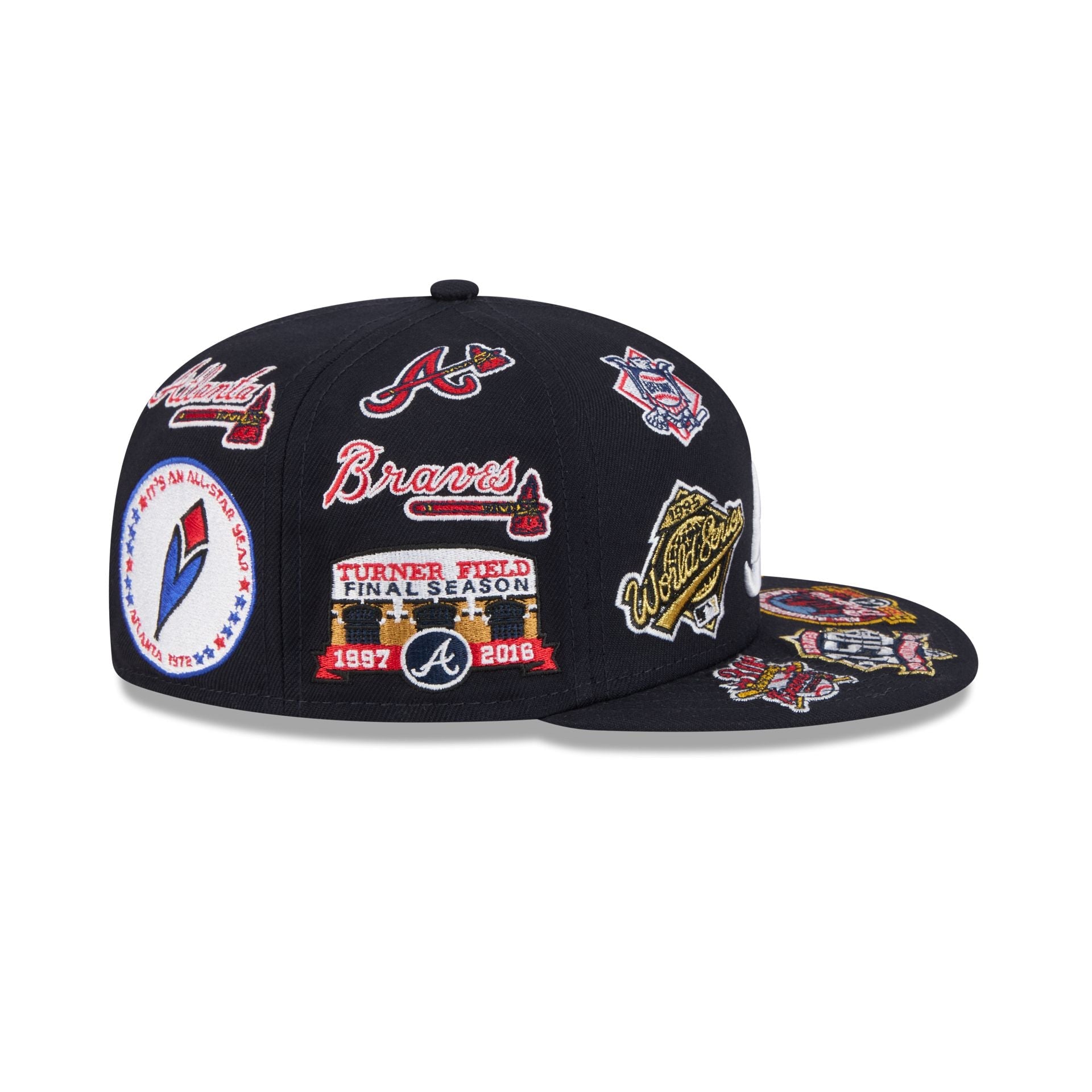 Atlanta Braves All Over Limited Edition New Era MLB 59FIFTY Cap Navy Blau - STADIUMDREAMS