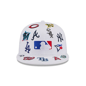 MLB Logo All Over Limited Edition New Era 59FIFTY Cap Weiß - STADIUMDREAMS