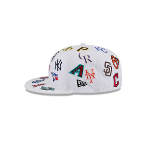 MLB Logo All Over Limited Edition New Era 59FIFTY Cap Weiß - STADIUMDREAMS