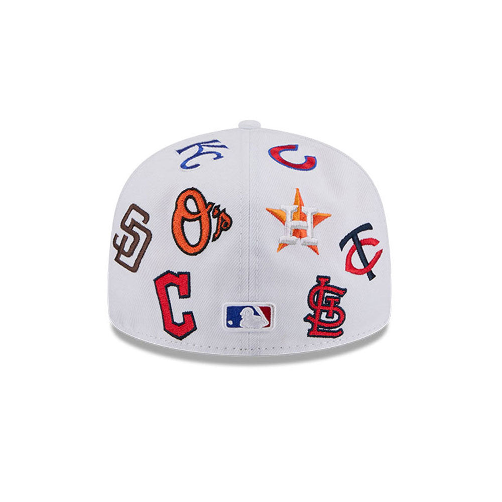 MLB Logo All Over Limited Edition New Era 59FIFTY Cap Weiß - STADIUMDREAMS