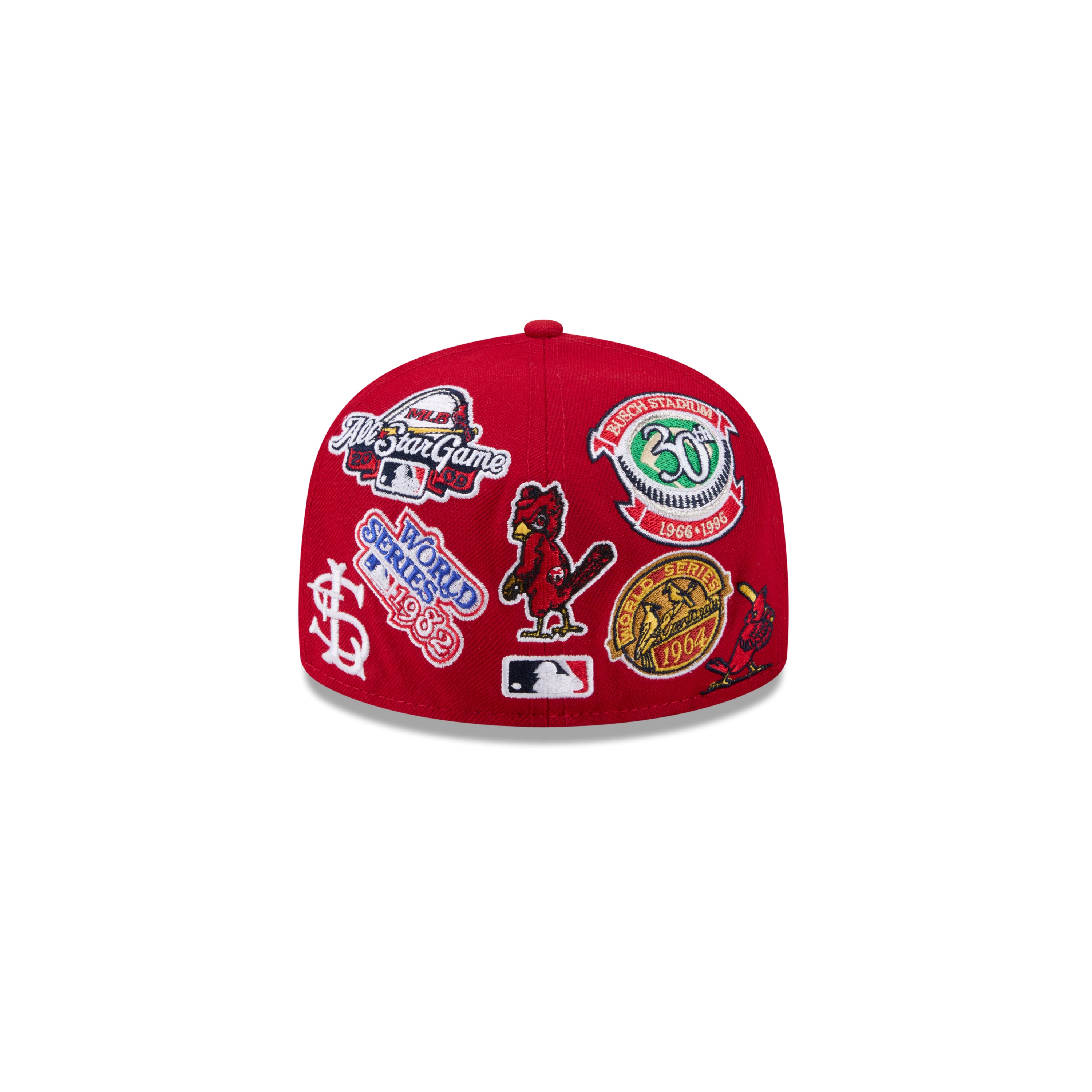 Neue Era St. Louis Cardinals All Over Limited Edition 59FIFTY Cap, detailreiche Baseball-Cap mit Team-Logo in Rot