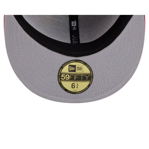 Neue Era MLB 59FIFTY Cap der St. Louis Cardinals mit All-Over-Design in Rot, detailreiche Cap für Fans und Sammler.