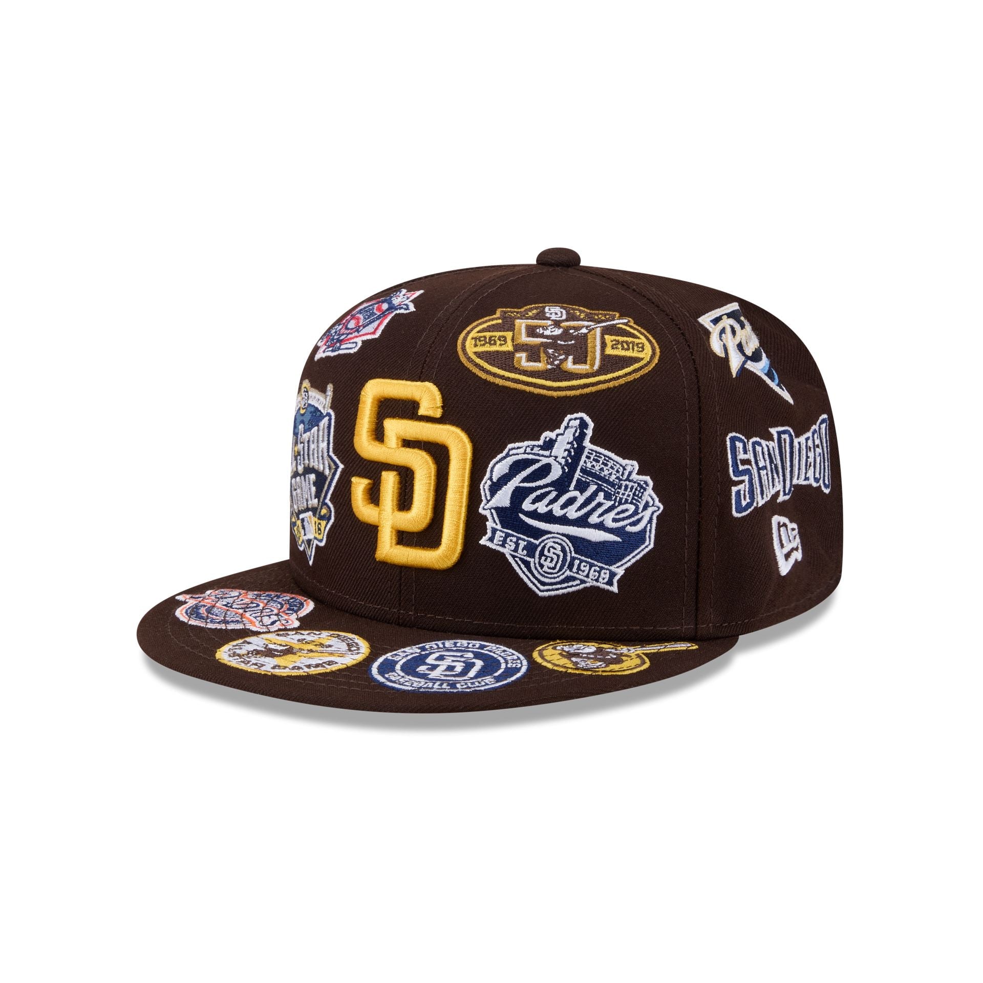 San Diego Padres All Over Limited Edition New Era MLB 59FIFTY Cap Braun - STADIUMDREAMS
