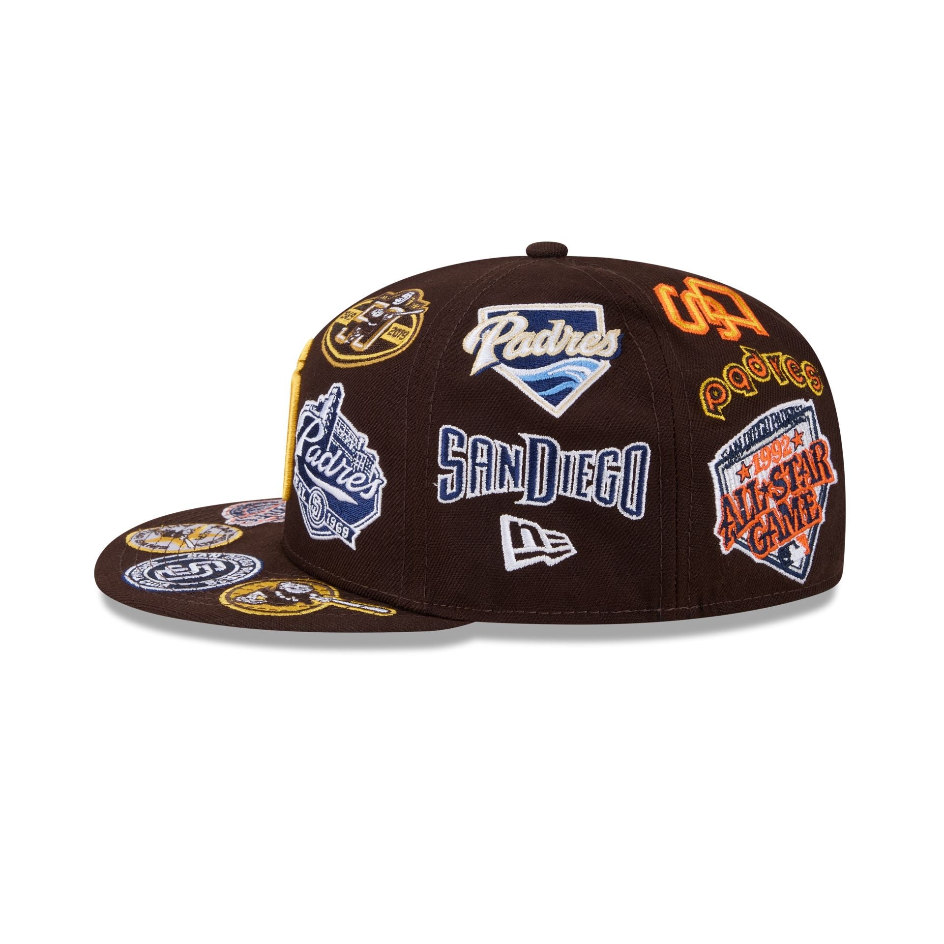 San Diego Padres All Over Limited Edition New Era MLB 59FIFTY Cap Braun - STADIUMDREAMS