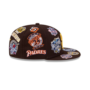 San Diego Padres All Over Limited Edition New Era MLB 59FIFTY Cap Braun - STADIUMDREAMS